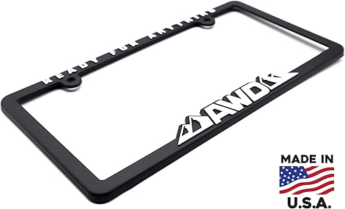 Miniatura 2 de Spiffy AWD - Marco de matrícula con tracción en todas las ruedas, listo para cualquier cosa, fabricado en los Estados Unidos, cubierta de soporte