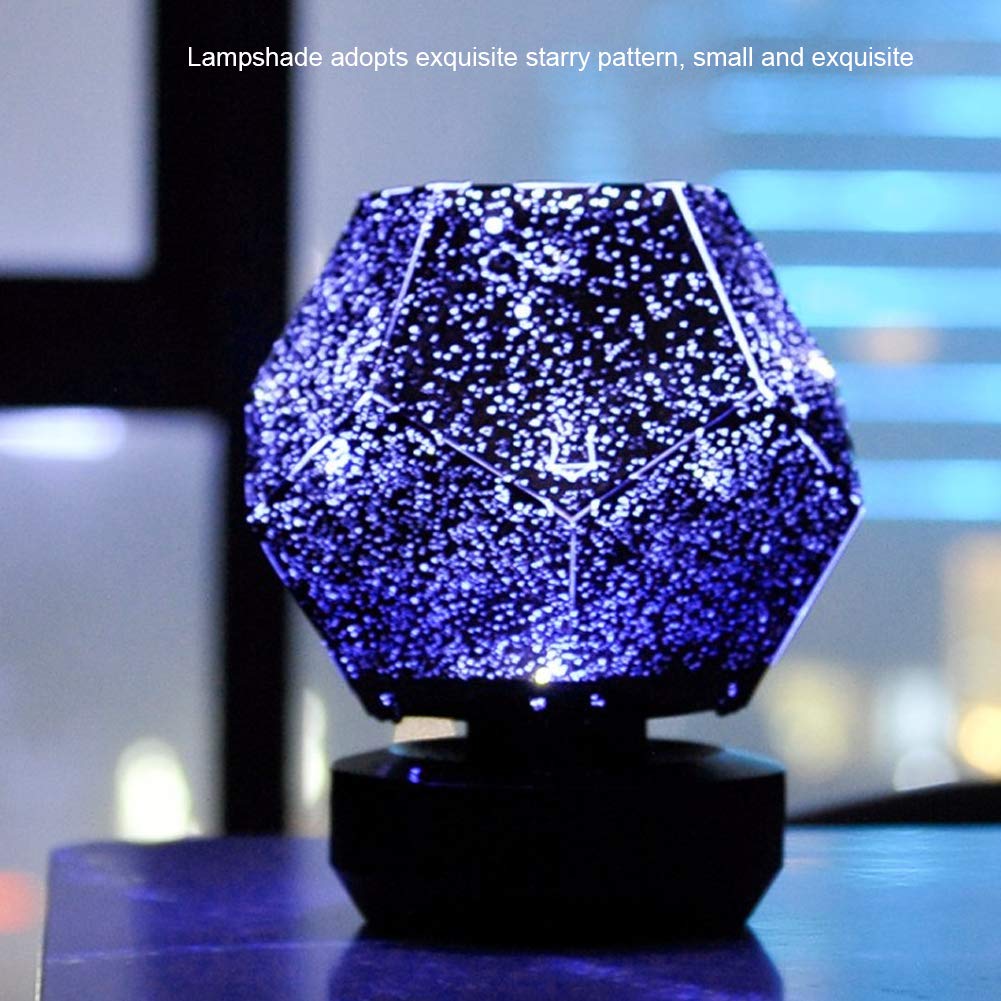 USB-Powered Star Projector Night Light – 360° Adjustable Gooseneck LED With 3 Interchangeable Slides For Bedroom, Meditation, Kids' Rooms, Parties & Birthdays