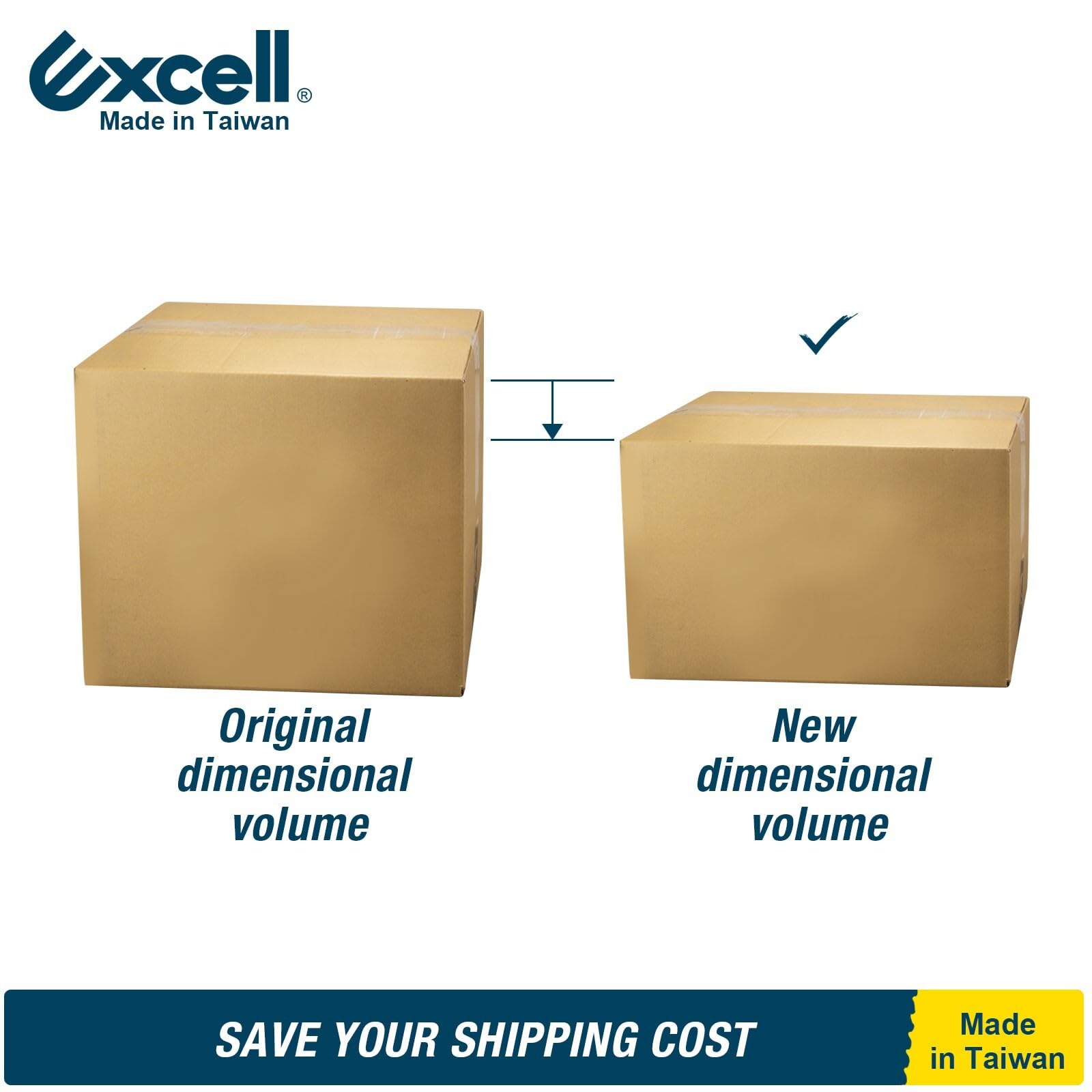 Excell Réducteur de Boîte en Carton avec Couvercle de Lame de Sécurité Outil de Redimensionnement Manuel pour Expédition et Logistique Hauteur Ajustable de 65mm à 305mm