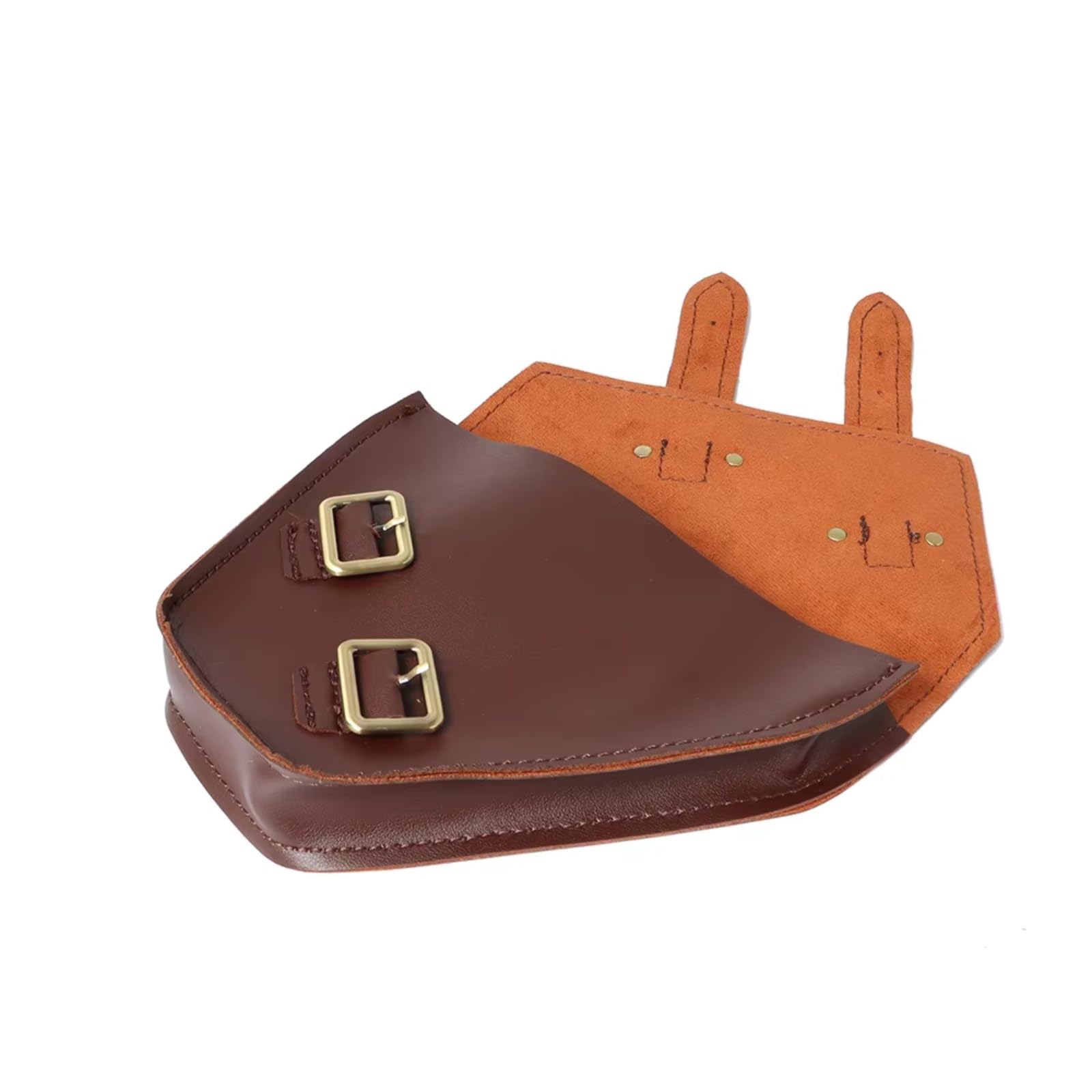 Borsa sella moto Borsa Per Attrezzi Universale Per Moto Borsa Laterale Impermeabile Finta Sissybar Laterale Confezione Di Accessori Per La Modifica Della Sostituzione | Pair brown