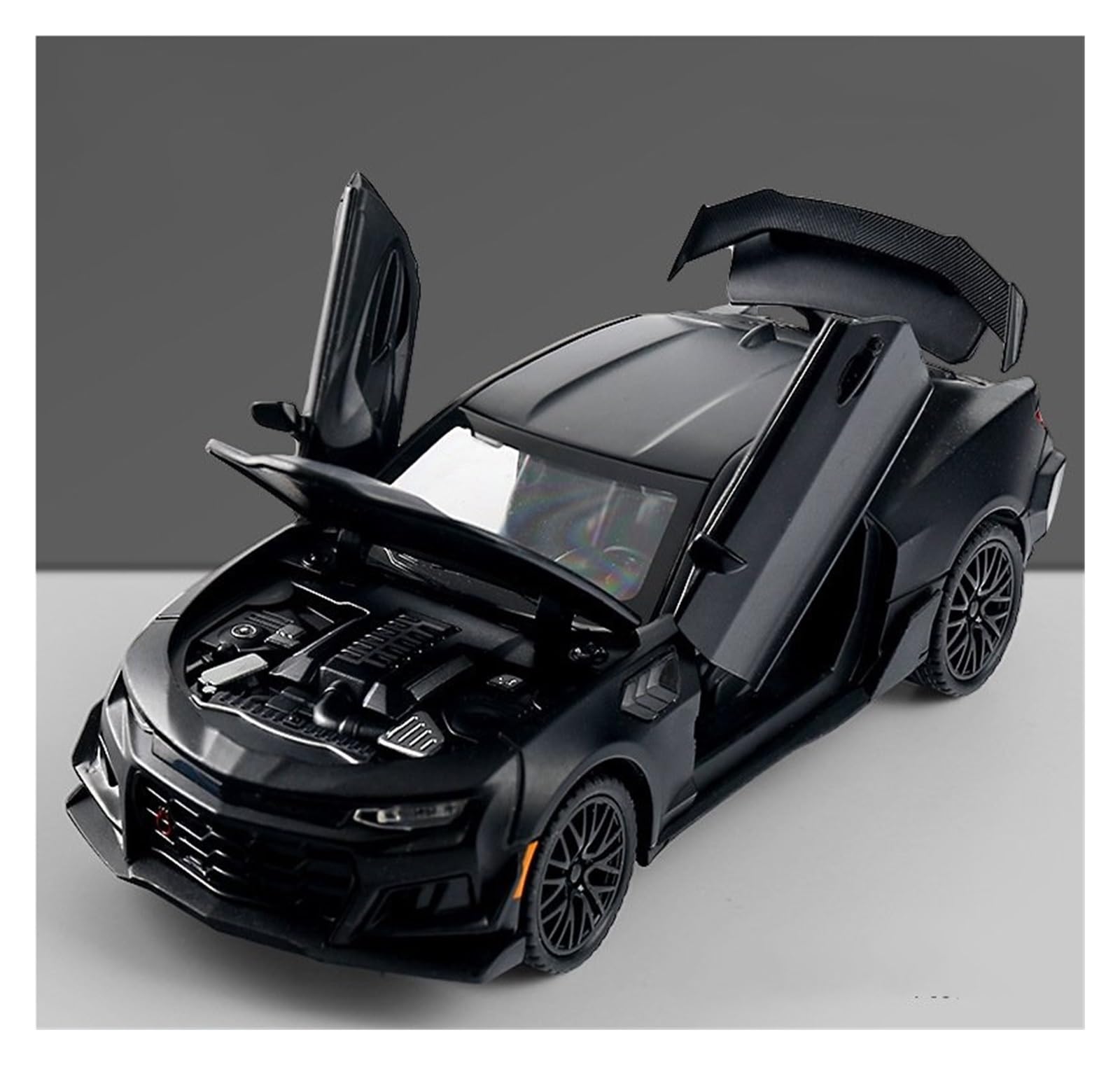 MOCALUX Scale Die-Cast Model Car 1:32 For Bumblebee For Camaro Alloy Metal Diecast Model Car Collections(Black)