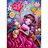 Kit de pintura de diamante para taladro completo: pintura de diamante en 5D, incluye todos los taladros de colores, taladro redondo de cobertura completa con 26 colores. Disfrutarás cada minuto de hacer esta pintura de diamante.