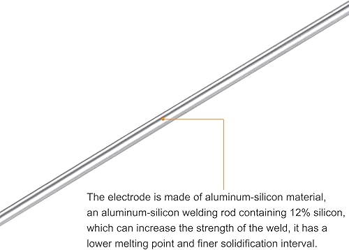 Miniatura 9 de uxcell Varillas de soldadura de aluminio Alambre de soldadura de silicio de aluminio Herramienta de reparación multiusos 225 "x 12.99" 30 piezas