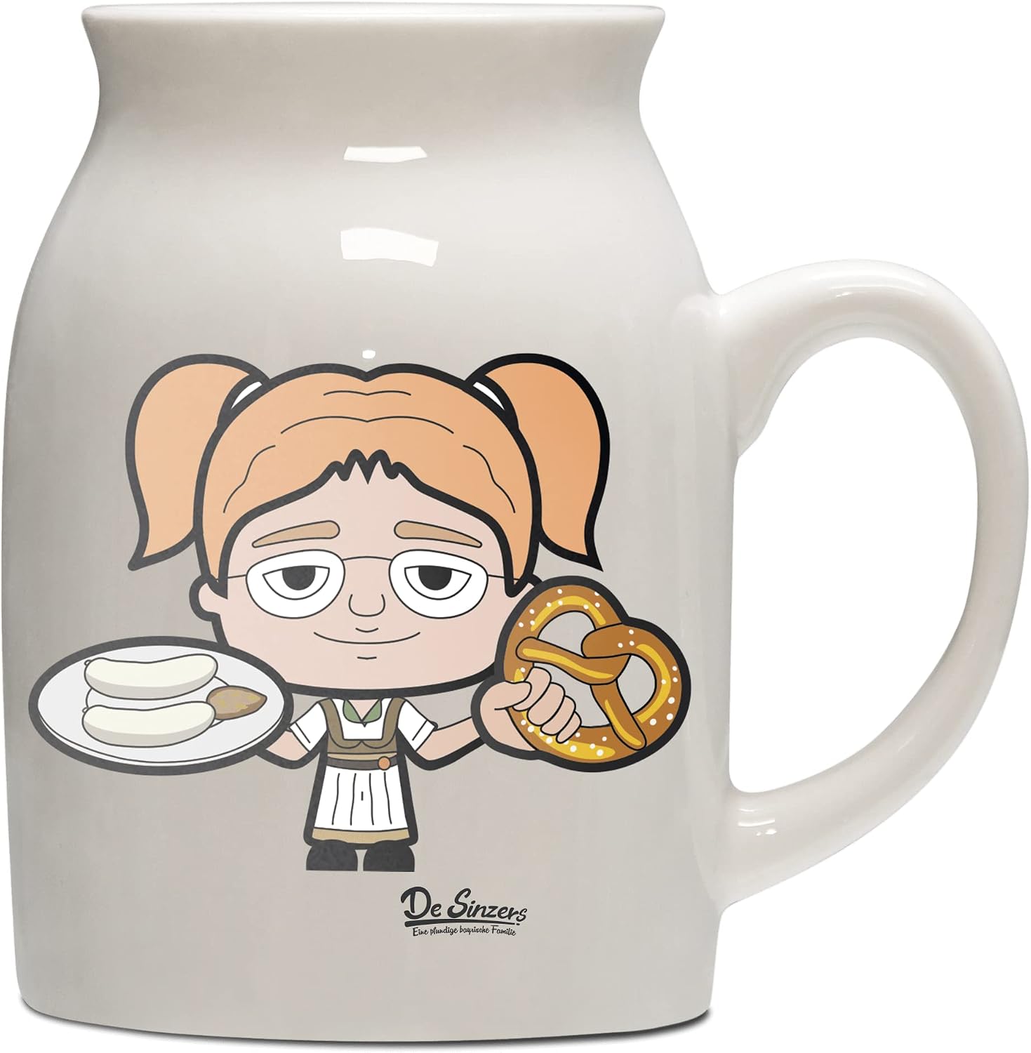 Die Jung Sinzerin - Trachtenverein - Keramik-Müslischale Weiß 600ml Staffelberg main image 0