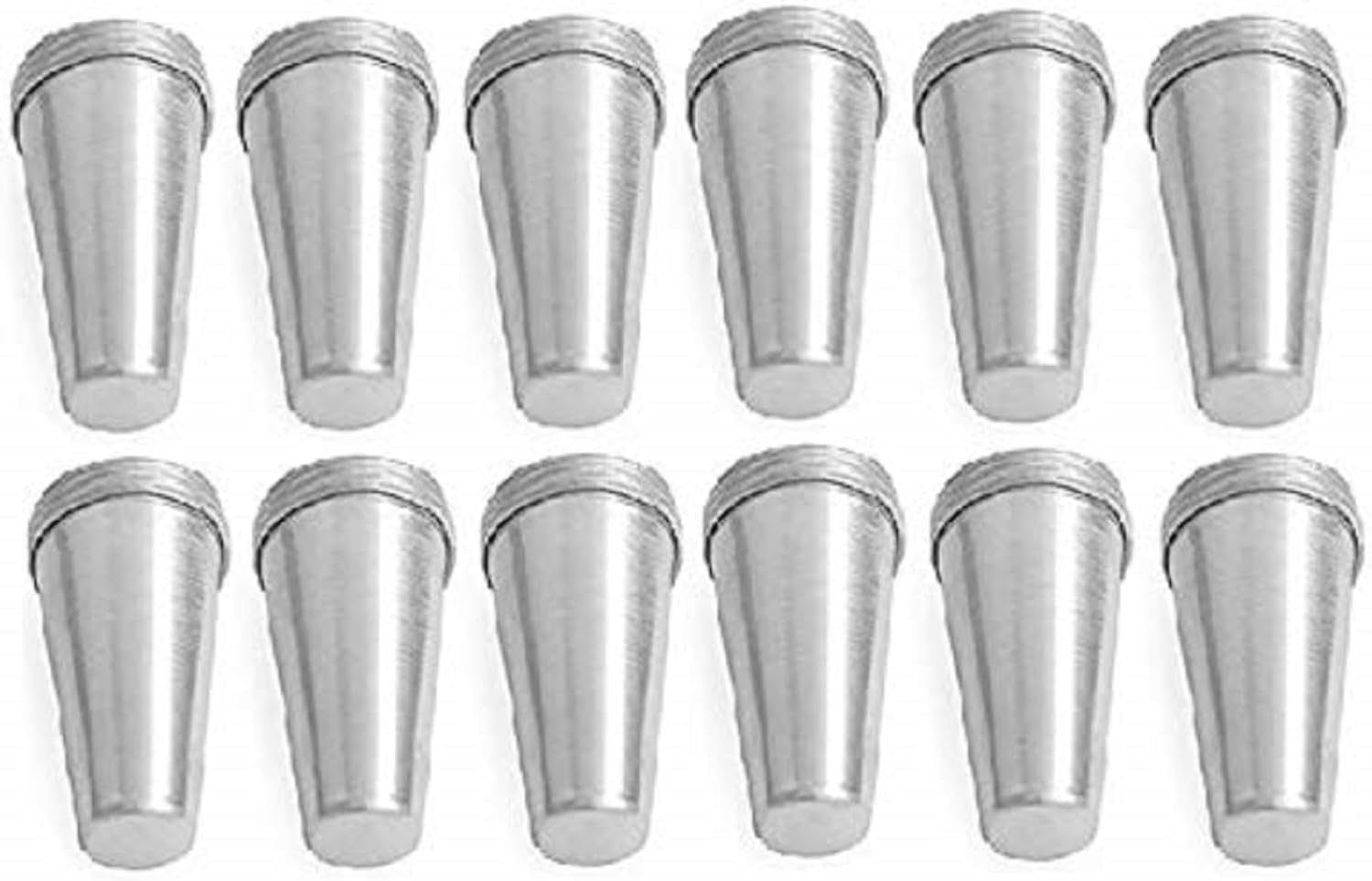 Aluminium Kulfi Mould Set Ice Cream Kulfi Maker- 12 Pieces (Without Stand)