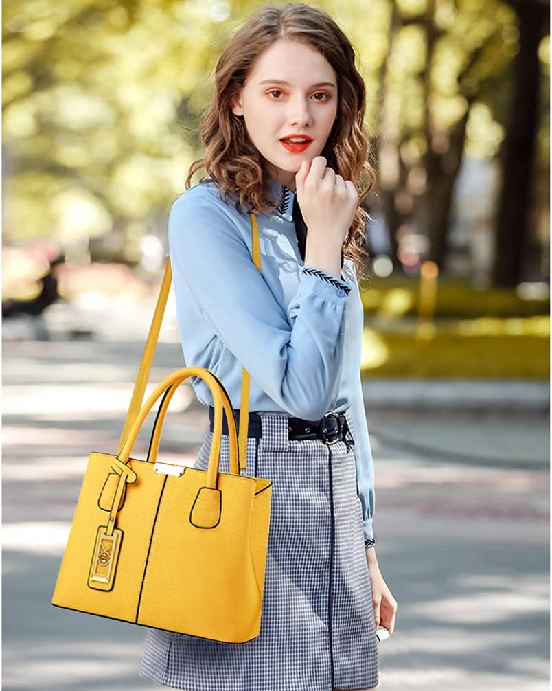 Purses and Handbags for Women Shoulder Tote Bags Top Handle Satchel - Image 2