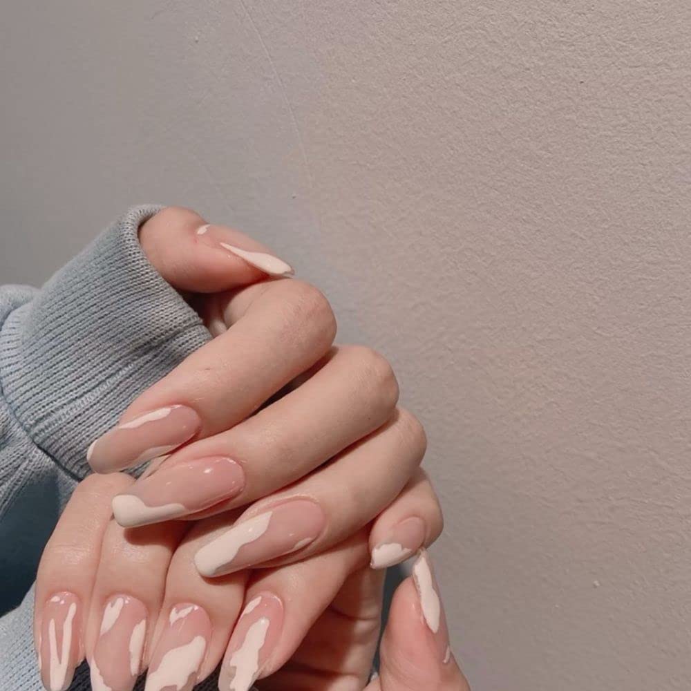 Unghie Finte Premere Sulle Unghie Unghie Finte Strumento Per Manicure A Copertura Completa Artificiale Suggerimenti Per Unghie 24 Pezzi/scatola Kit Di Unghie Acriliche Dito Artificiale Kit Manicure