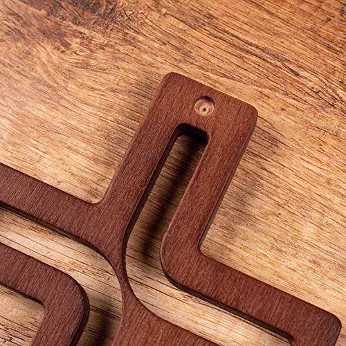4Soul Wall Cross | Wooden Cross For Wall | Home Wall Decor | Decorative Hanging Cross 10 Inch (Brown) 10 Tall #TOP6