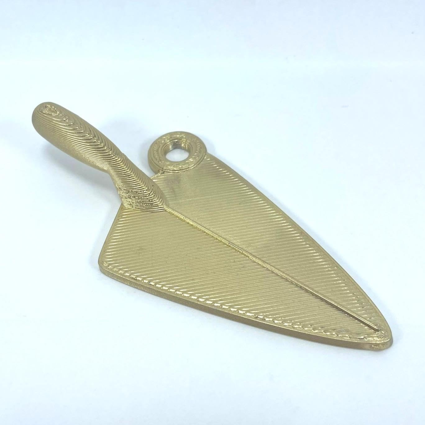 3D Cabin Gold Brick Trowel Christmas Tree Bauble Decoration Ornament For Christmas Xmas Noel