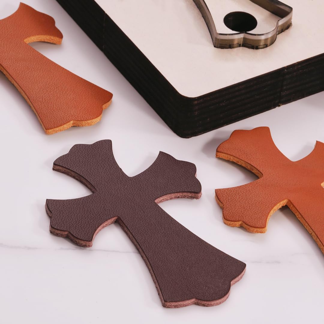 Cross Leather Cutting Die,Leather Punching Mold Mold for DIY Crafts