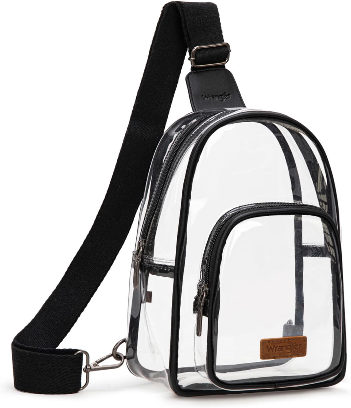 Wrangler Crossbody Clear Sling Bags for Women Stadium Approved Cross Body Purse for Sports Events Concerts