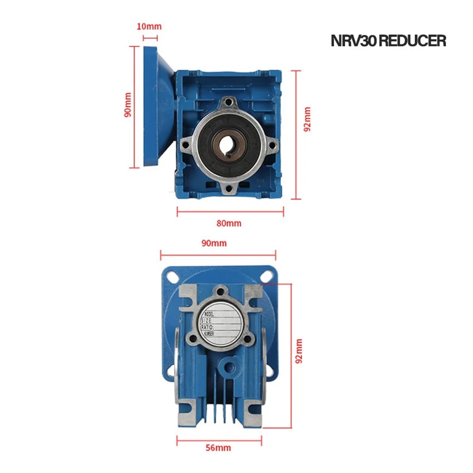 Hochleistungs-Schneckengetriebemotor mit doppelter Abtriebswelle, einstellbarer Drehzahl (im Uhrzeigersinn/gegen den Uhrzeigersinn) Verschleißfestigkeit(140RPM,24V)