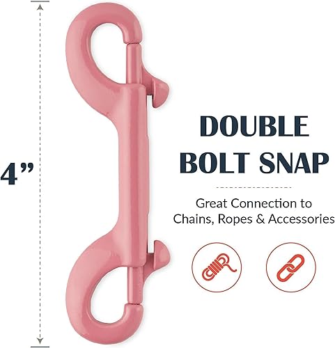 Miniatura 11 de Flourish Gancho a presión de perno de doble cara resistente, acero inoxidable, gancho multiusos de 4 pulgadas con aberturas de 1/2 pulgada, ideal