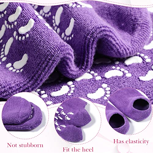 8 Pairs Moisturizing Gel Socks Feet Care Gel Spa Socks Foot Moisturizer Silicone Socks Non Slip Heel Socks For Dry Cracked Feet Overnight Lotion Socks For Women Men Softening Feet Rough Skin #TOP3