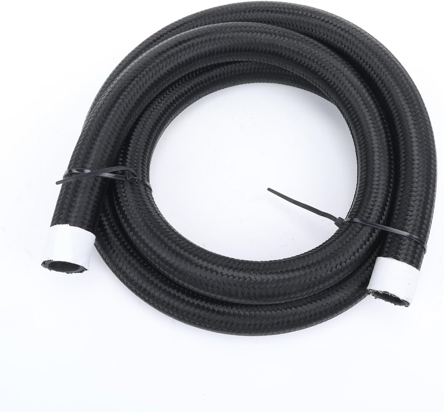 AC PERFORMANCE -10 AN Hose Fuel Line, Nylon Braided CPE Rubber, Compatible with Fuel System, E85, E10, Oil, Gasoline, Methanol, Lubricants, Coolant System (5 Feet)