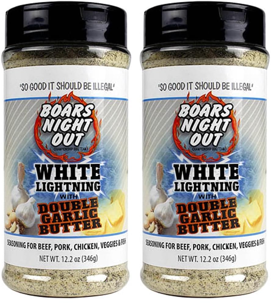 Boars Night Out White Lightning with Double Garlic Butter (Pack of 2)