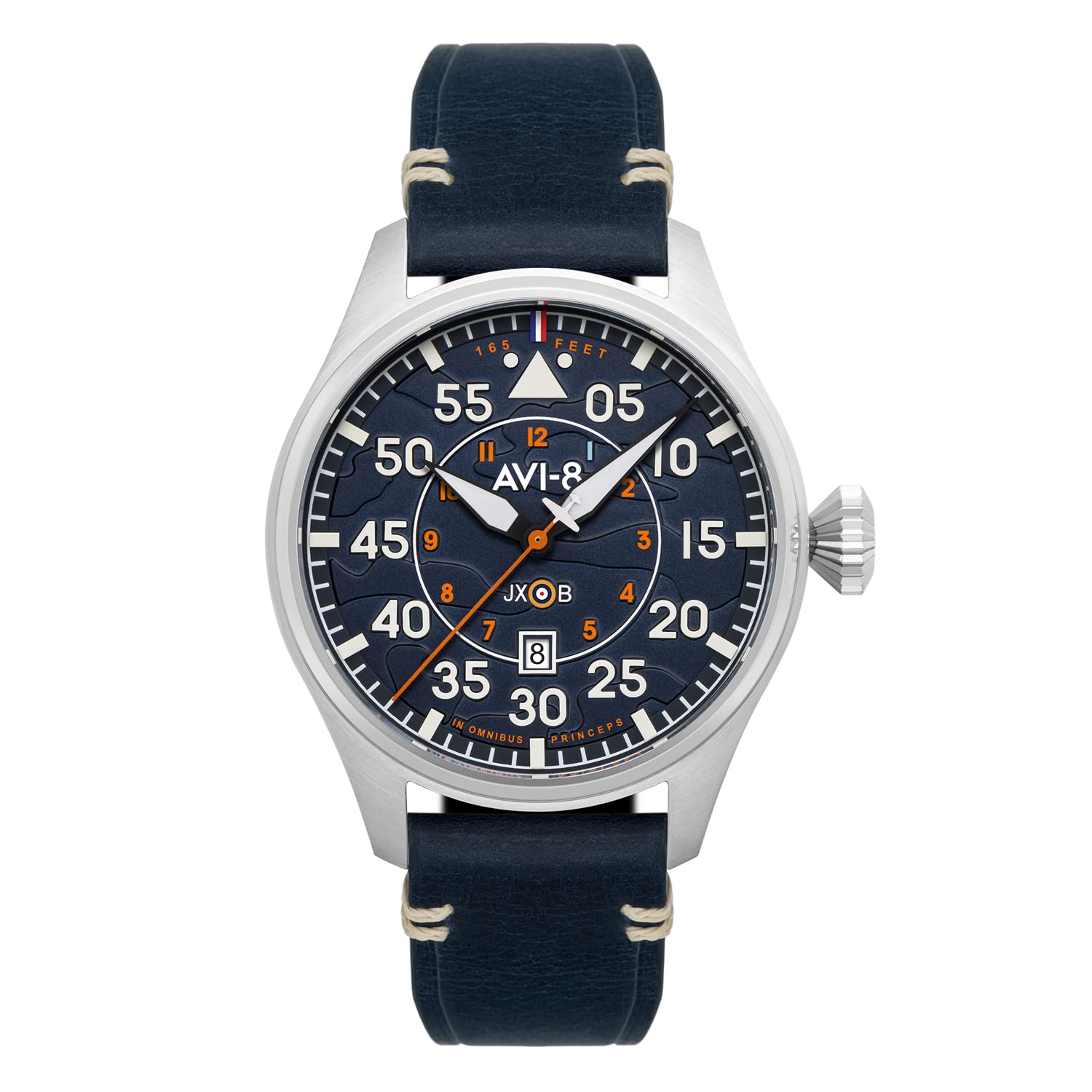 AVI-8 Hawker Hurricane Clowes Automatic – AV-4097-02, 46 mm Fliegeruhr mit Lederarmband
