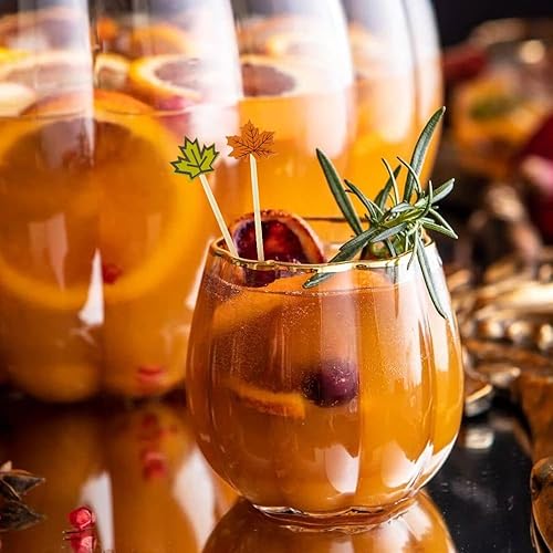 Miniatura 125 de 120 palillos de cóctel para aperitivos, palillos de cóctel para bebidas, palillos de dientes de bambú, palillos de dientes elegantes