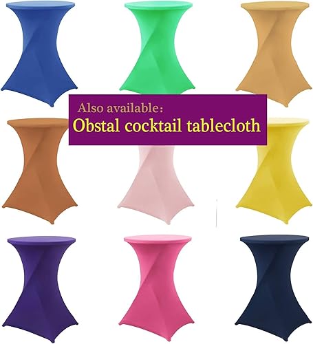 Miniatura 8 de Obstal Paquete de 6 fundas elásticas para mesas de 6 pies, protector de mantel rectangular universal ajustable de 6 pies para el día de San