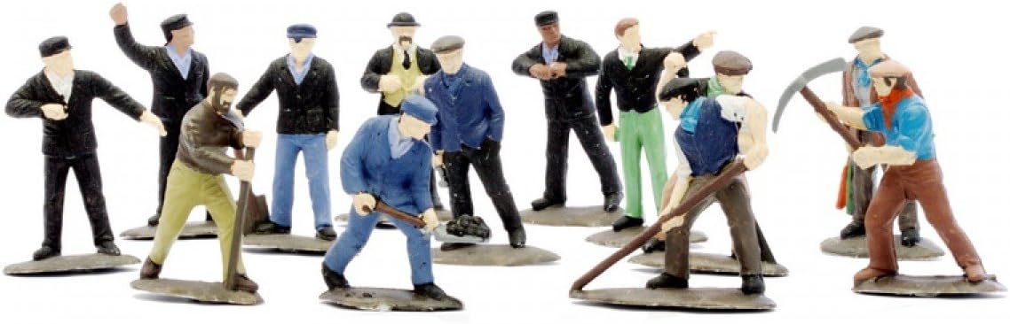 Dapol Model Railway Rail Workmen Plastic Kit - OO Scale 1/76,Black