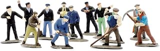 Dapol Model Railway Rail Workmen Plastic Kit - OO Scale 1/76,Black