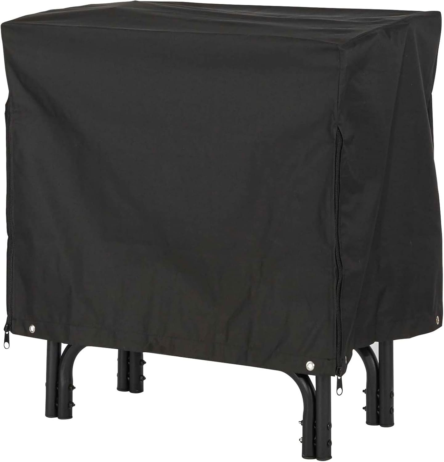 Shelter SLRCD-S Deluxe Weather Protective Firewood Storage Log Rack Cover, Fits SLRS Log Rack, Heavy-Duty Zippers for Easy Access w/Grommets for tie-Down, Small (31" x 21" x 26")