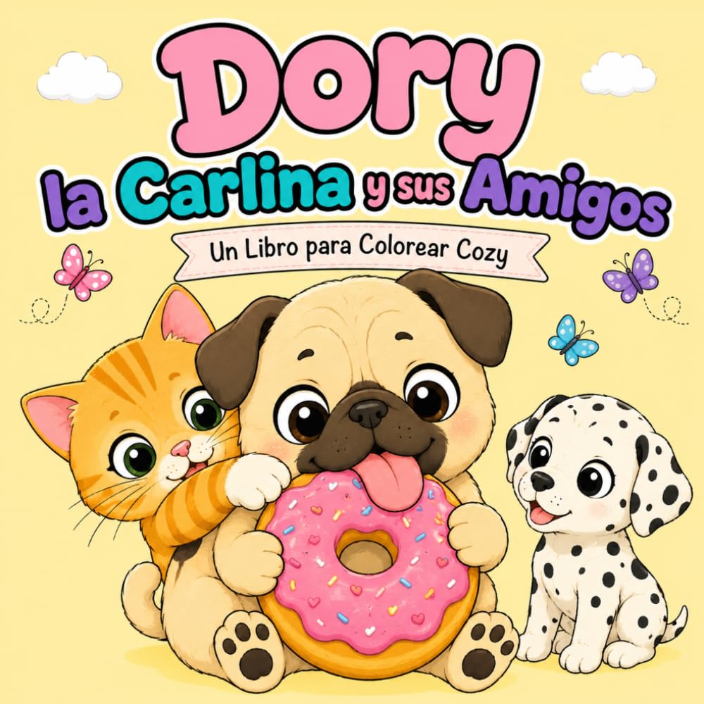Dory la Carlina y sus Amigos: Un libro para colorear cozy