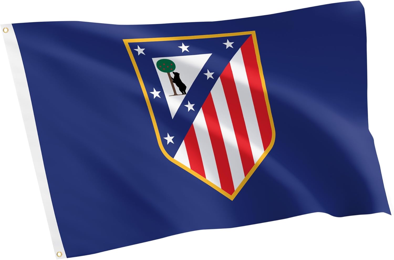 Desert Cactus Atletico Madrid Flag - 3 x 5 Feet Atleti Los Colchoneros Football Soccer Banner, Indoor/Outdoor Durable Fabric, 100% Polyester Design(B)