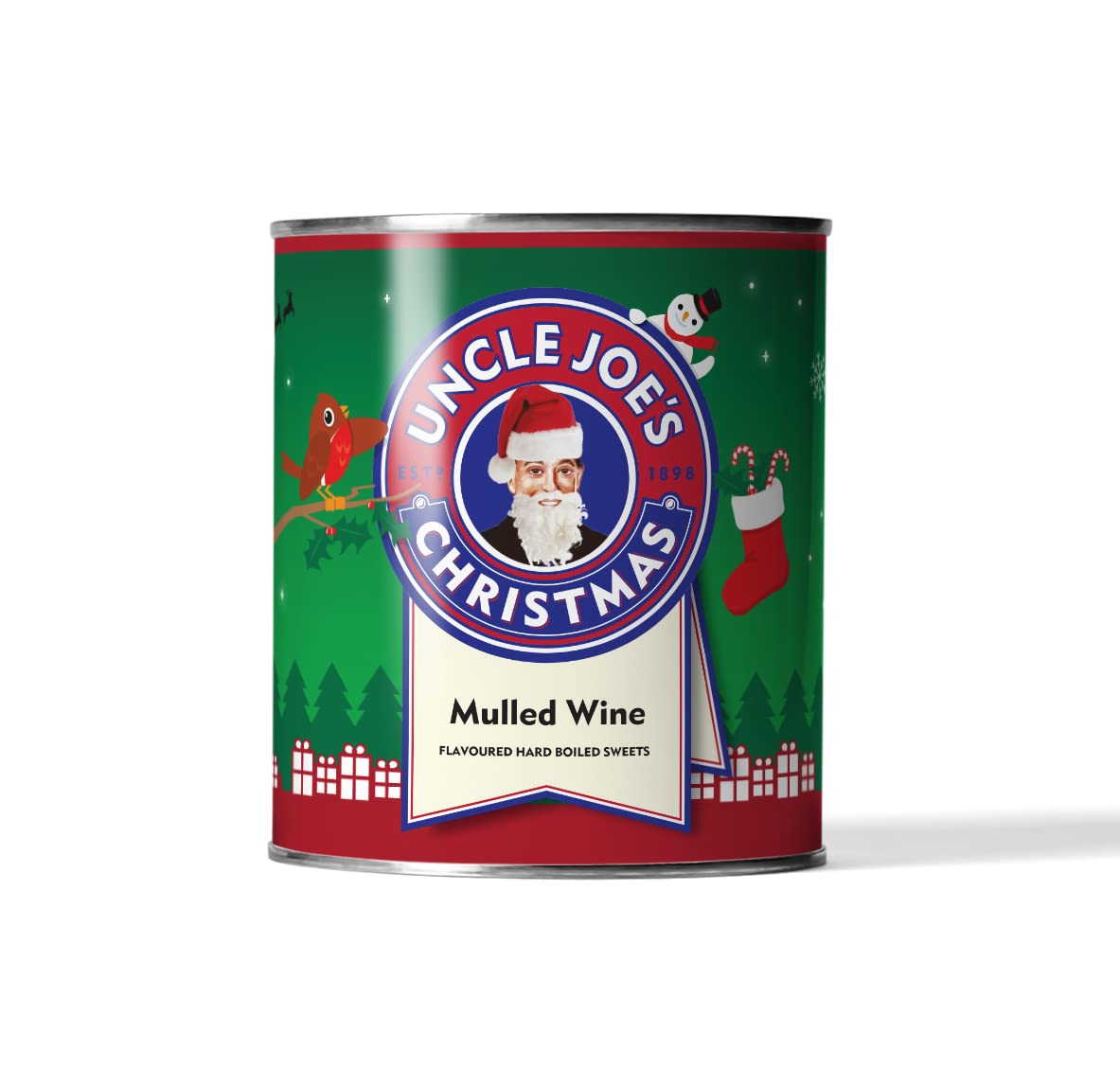 Uncle Joe'sMulled Wine Toffee | 120g Tin | Handcrafted Delight with Rich Flavors, 4.23 Ounce (Pack of 1)