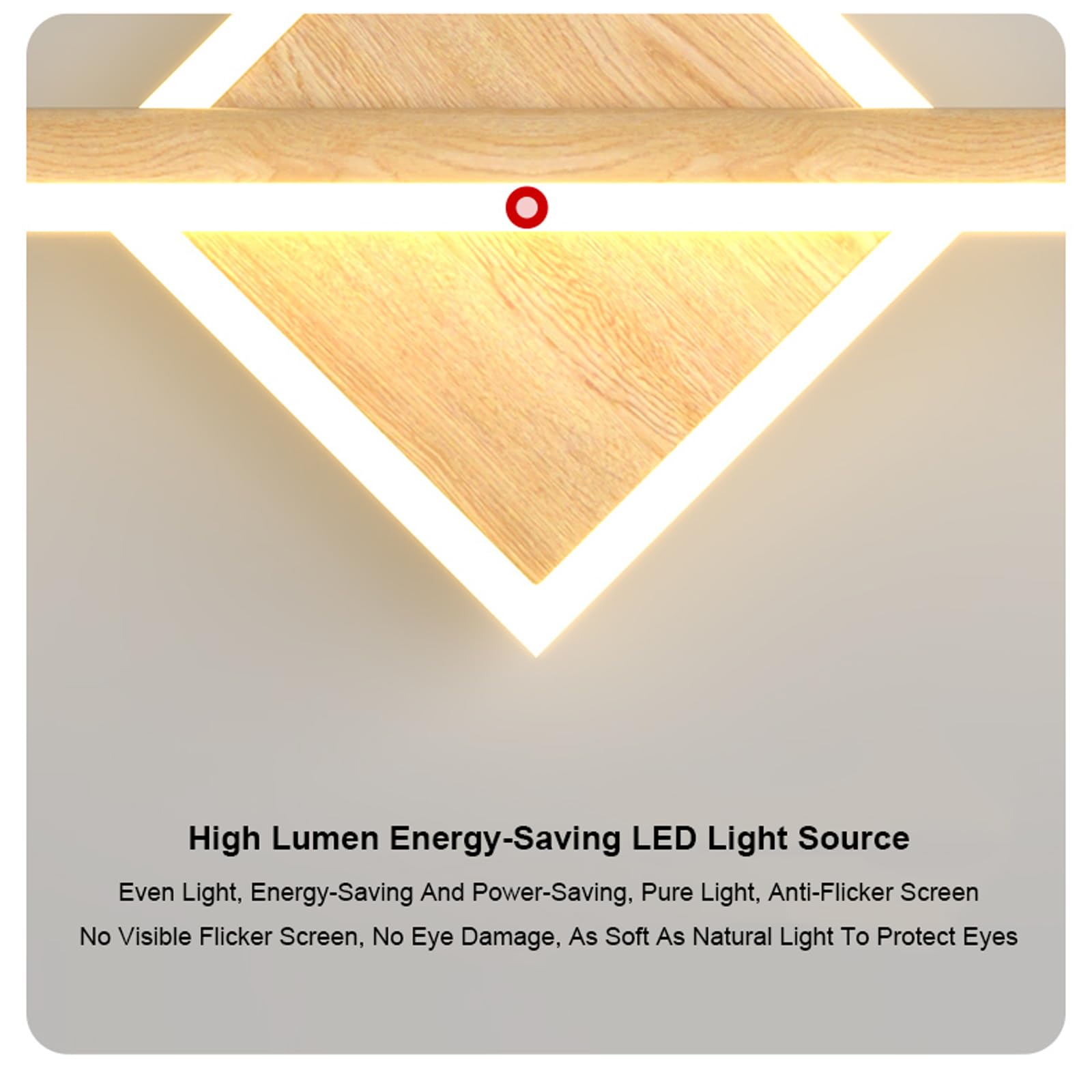 Lámpara de tocador Moderna con Espejo y Vetas de Madera, Aplique de Pared LED, luz de baño, luz de Estilo rústico, lámpara de Pared para mesita de Noche, para gabinete de baño