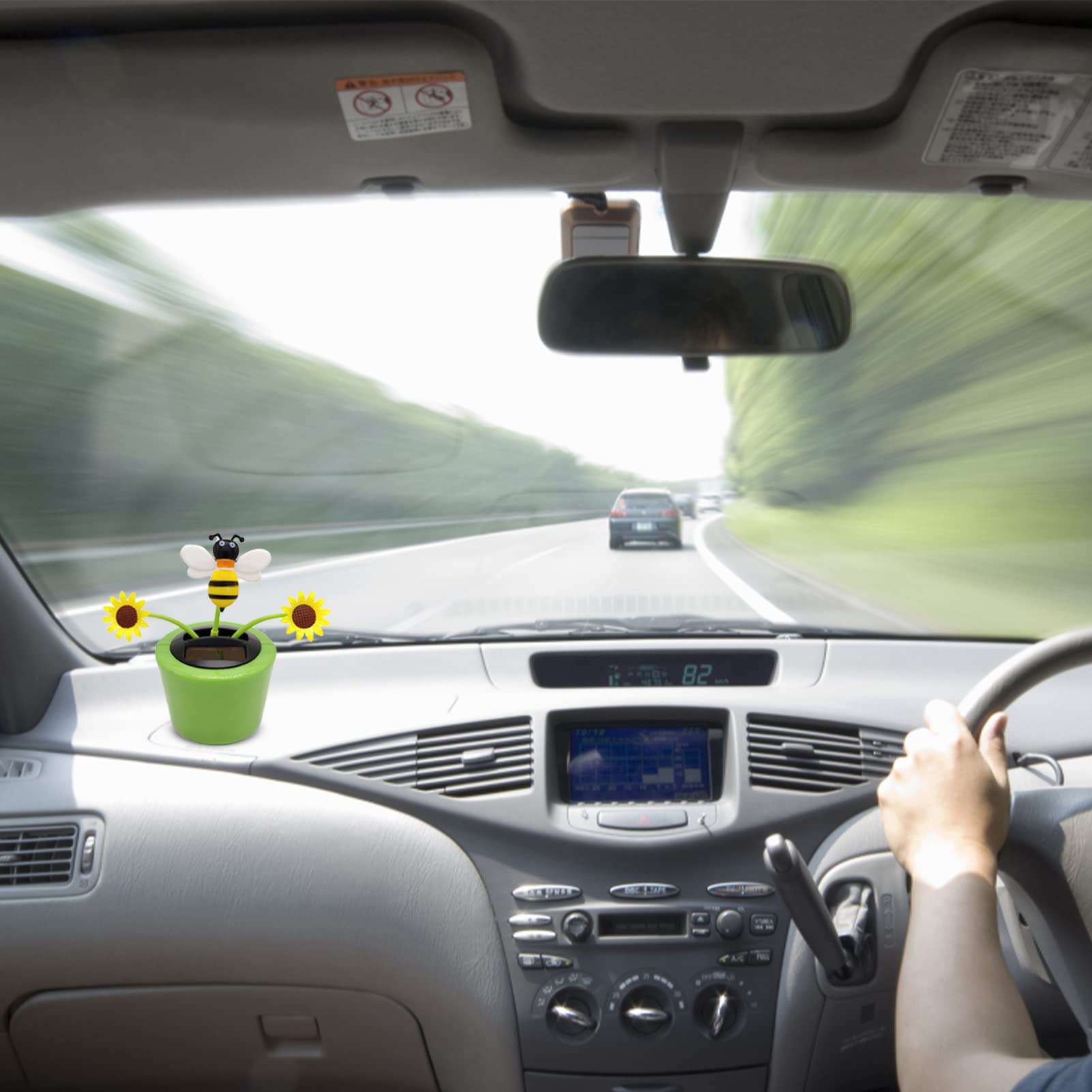 Rianpesn Fleur Solaire dansante Heureuse | Voiture Solaire Tournesol,Ornements Voiture secouant la tête, décor Tableau Bord Jouet Voiture à énergie Solaire pour Chambre à Rianpesn Fleur Solaire dansante Heureuse | Voiture Solaire Tournesol,Ornements Voiture secouant la tête, décor Tableau Bord Jouet Voiture à énergie Solaire pour Chambre à