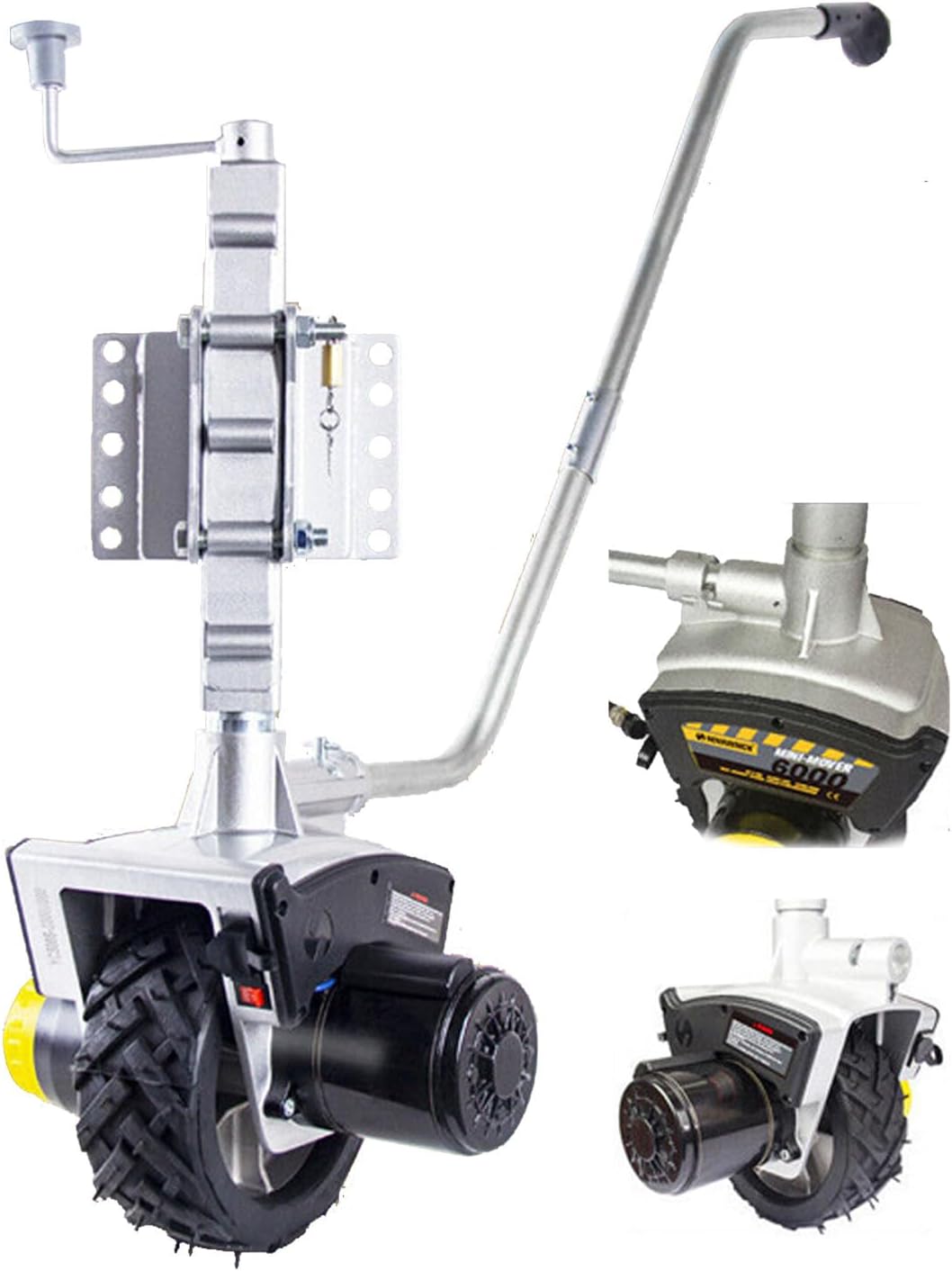 550w-12v Electric Motorised Wheel,Trailer Dolly Jack,Electric Trailer Mover,Electric Wheel,Towing Capacity: Single Axle 2722 Kg,Mover with 5-7m/Min Speed