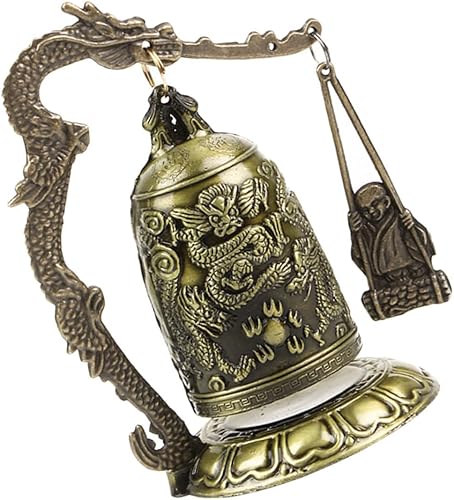Bell Strike Adornos de oficina, decoración de metal, modelos de metal, adorno de Buda de latón, accesorios para el hogar, campana de dragón, campana