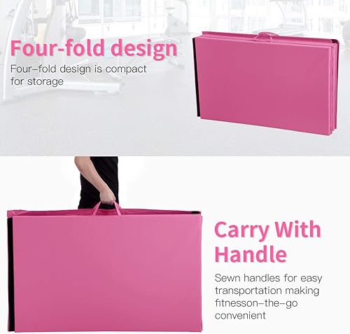 Miniatura 4 de BestMassage alfombrilla para gimnasia, alfombrilla para yoga, para el hogar, para hacer ejercicio, ligera