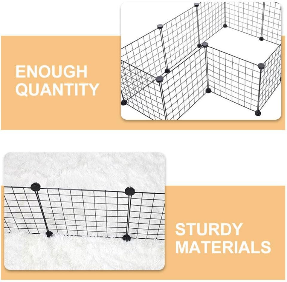 VANZACK Cage Connectors for Small Animals Playpen Fence Connectors Plastic Buckles Fixed Buckles for Cabinets