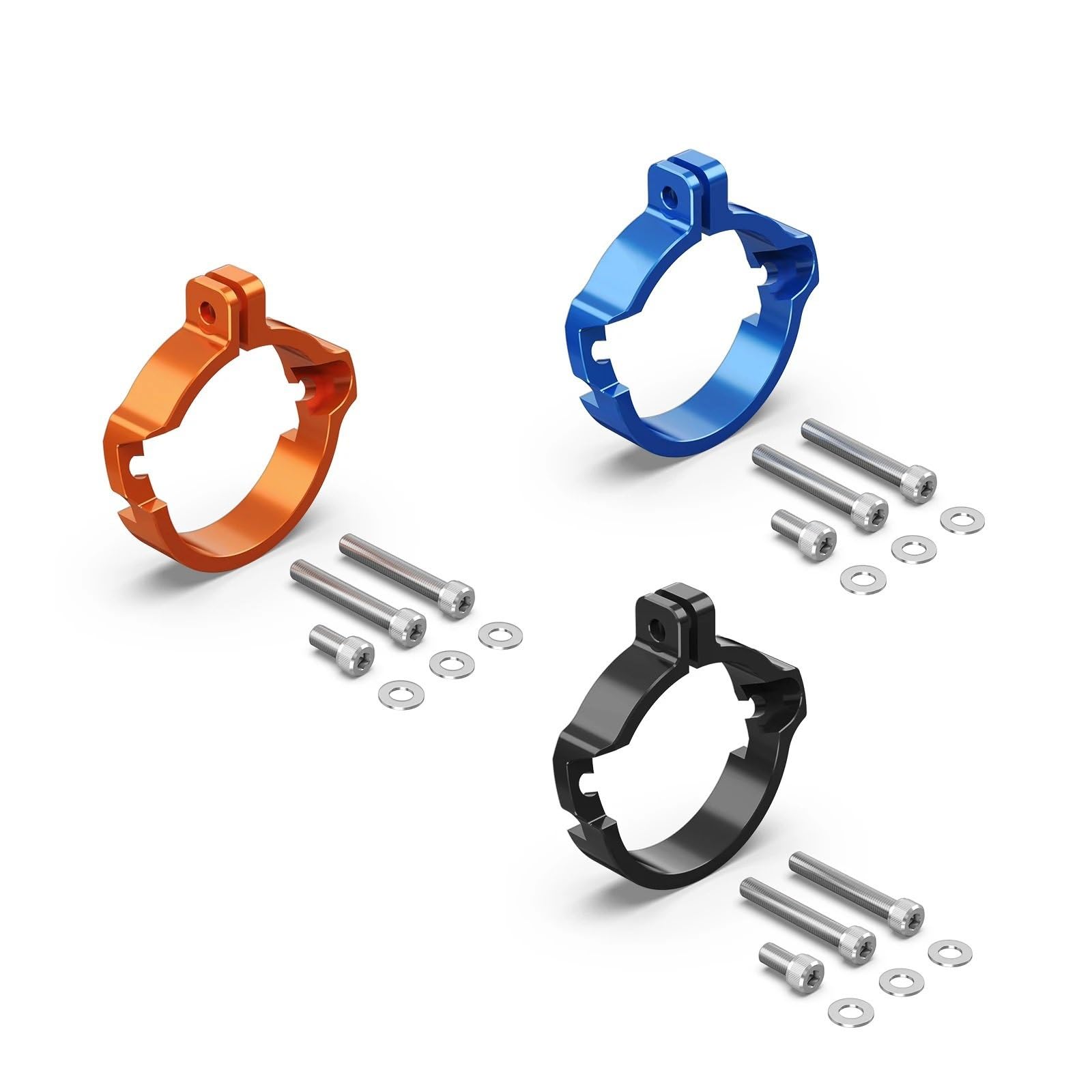 Osłona tłumika Pasuje do Husqvarna Pasuje do GasGas Pasuje do EXC 300 250 XCW 2024 2025 Tłumik wydechowy Zacisk rurowy Osłona z kołnierzami(Orange)
