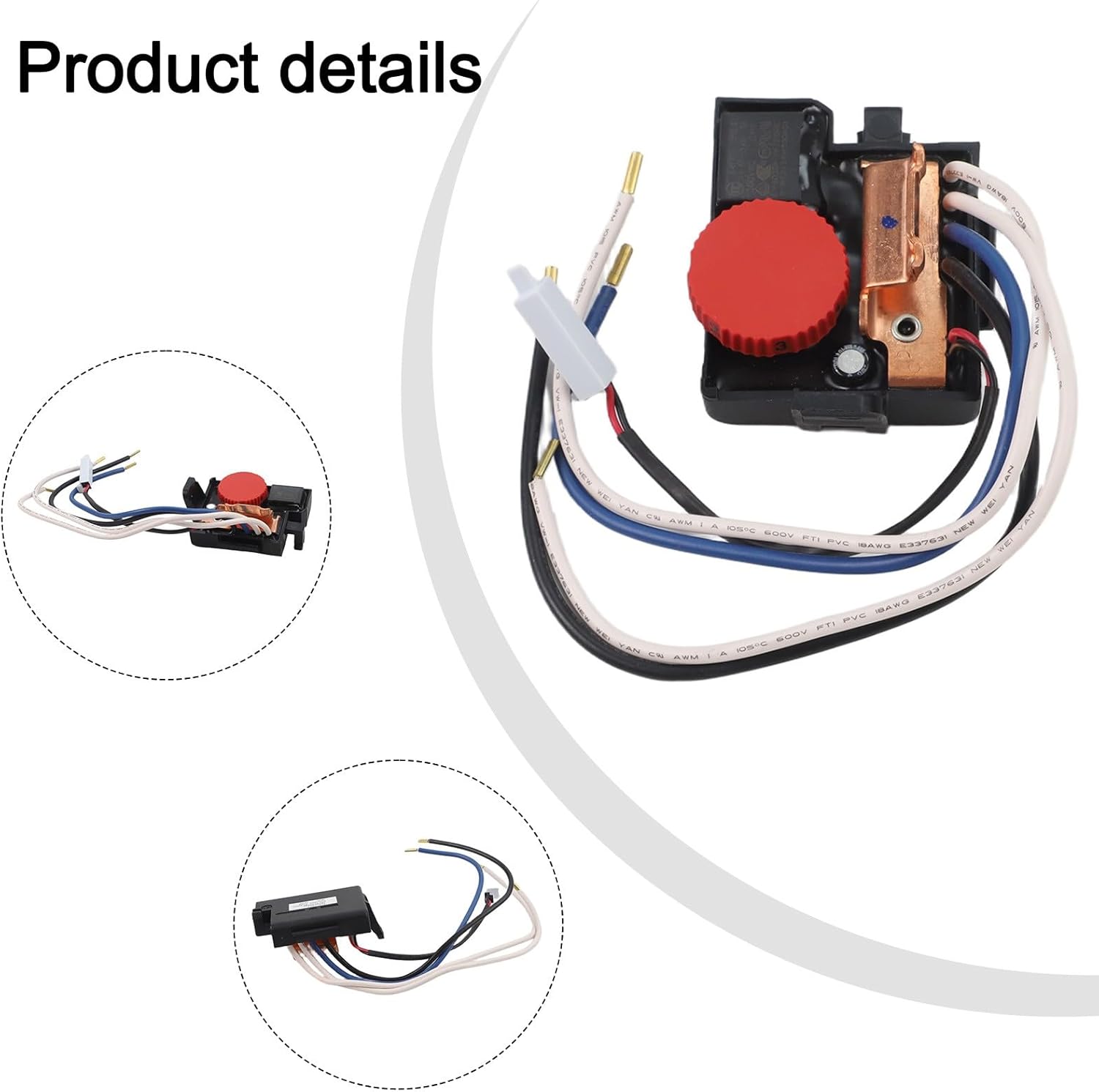 SpeedGovernor 1619P09590 for RH540M RH540S Rotary Hammer Parts 110V Replacement Switch Module