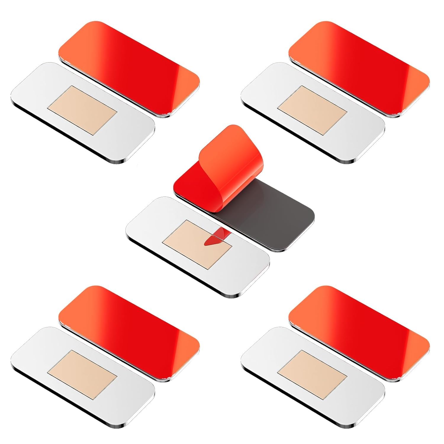 Magnetic Door Catch,5 Pack Ultra Thin Cabinet Magnetic Catch with Strong Adhesive Sticker & Screws,Slim Drawer Magnets Locks Furniture Safety Latches for Kitchen Cupboard Closet & Sliding Door-image-33