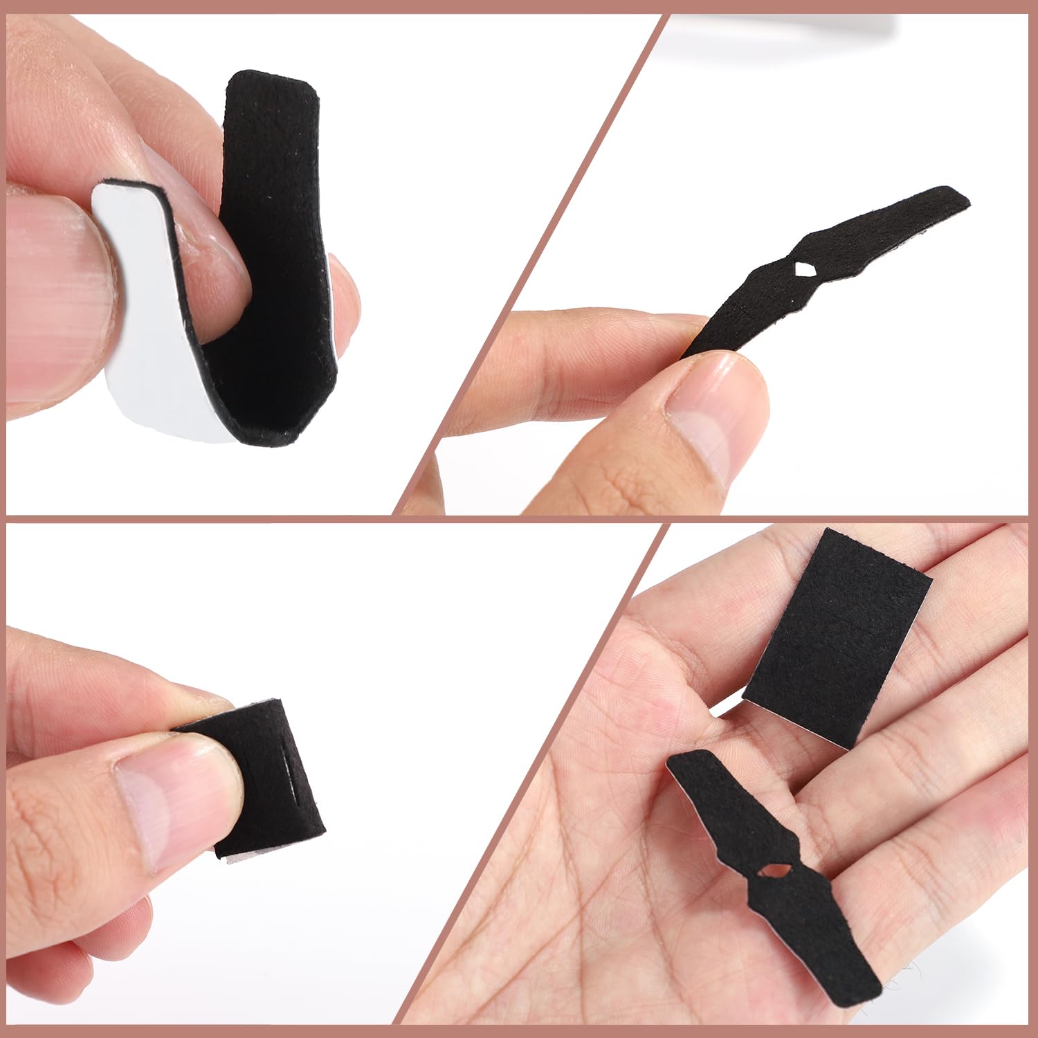 Gosknor 8 Piezas Cintas de Fieltro para Reposaflechas, Antideslizantes Adhesivo para Reposaflechas Almohadilla para QAD HDX Arco Compuesto Reposaflechas Accesorios de Tiro con Arco