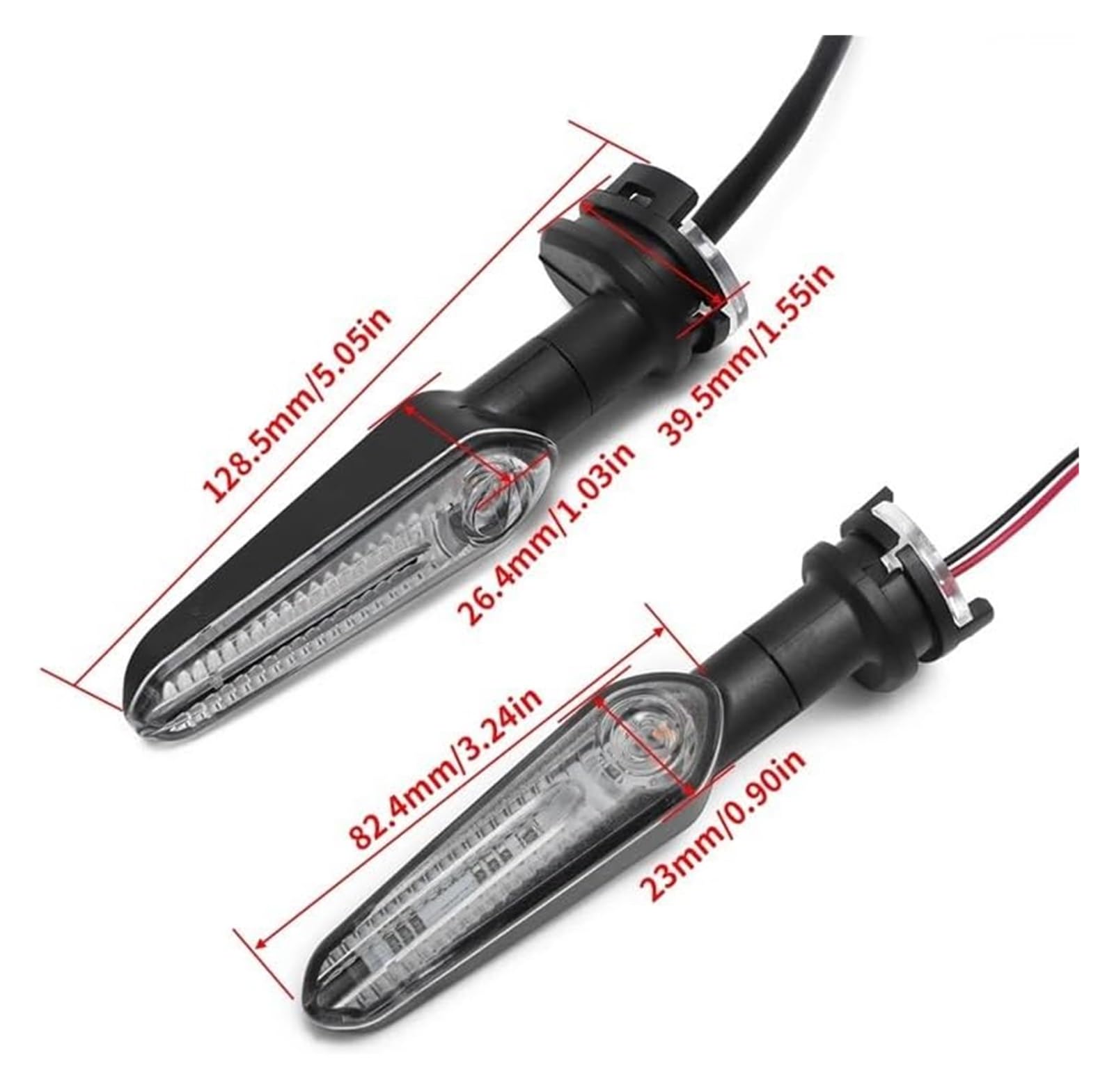 Indicatore Direzione Anteriore per Yamaha MT07 MT03 MT09 per Tracer XSR 700 Indicatore di Direzione per Moto Anteriore Posteriore Lampade Lampeggianti(4 PCS)