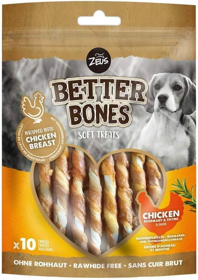 Fluval Zeus Better Bones, Wrapped Twists Chicken, Rosemary & Thyme, 114g