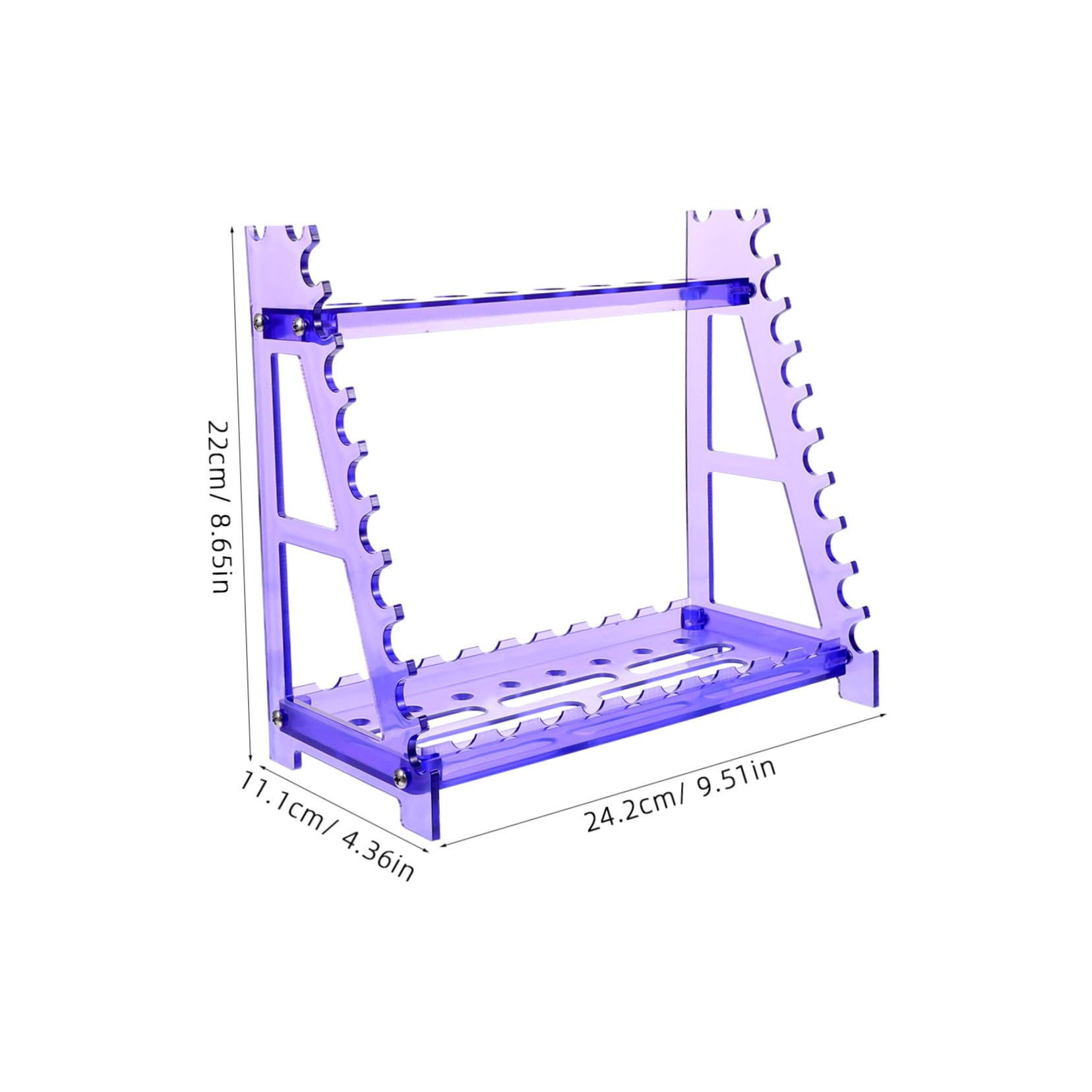 STOBAZA Pipette Stand Storage Rack Plastic Pipette Holder Laboratory Pipette Holder Portable Pipette Holder Pipette Holder for Multiple Pipettes Sampling Pipette Holder Purple