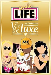 Smile Life, Luxusleben – Erweiterung | 60 Karten | Humor & Strategie | 2 bis 6 Spieler | ab 12 Jahren | Erfordert das Basisspiel | Blackrock Games, Blau