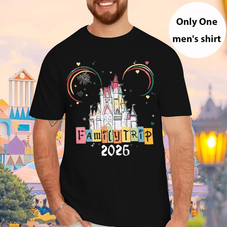 MYHALF Magical Family Shirts Matching 2026 Vacation Family Matching Outfits Mom and Mini Cute Summer Trip Clothes - Image 2