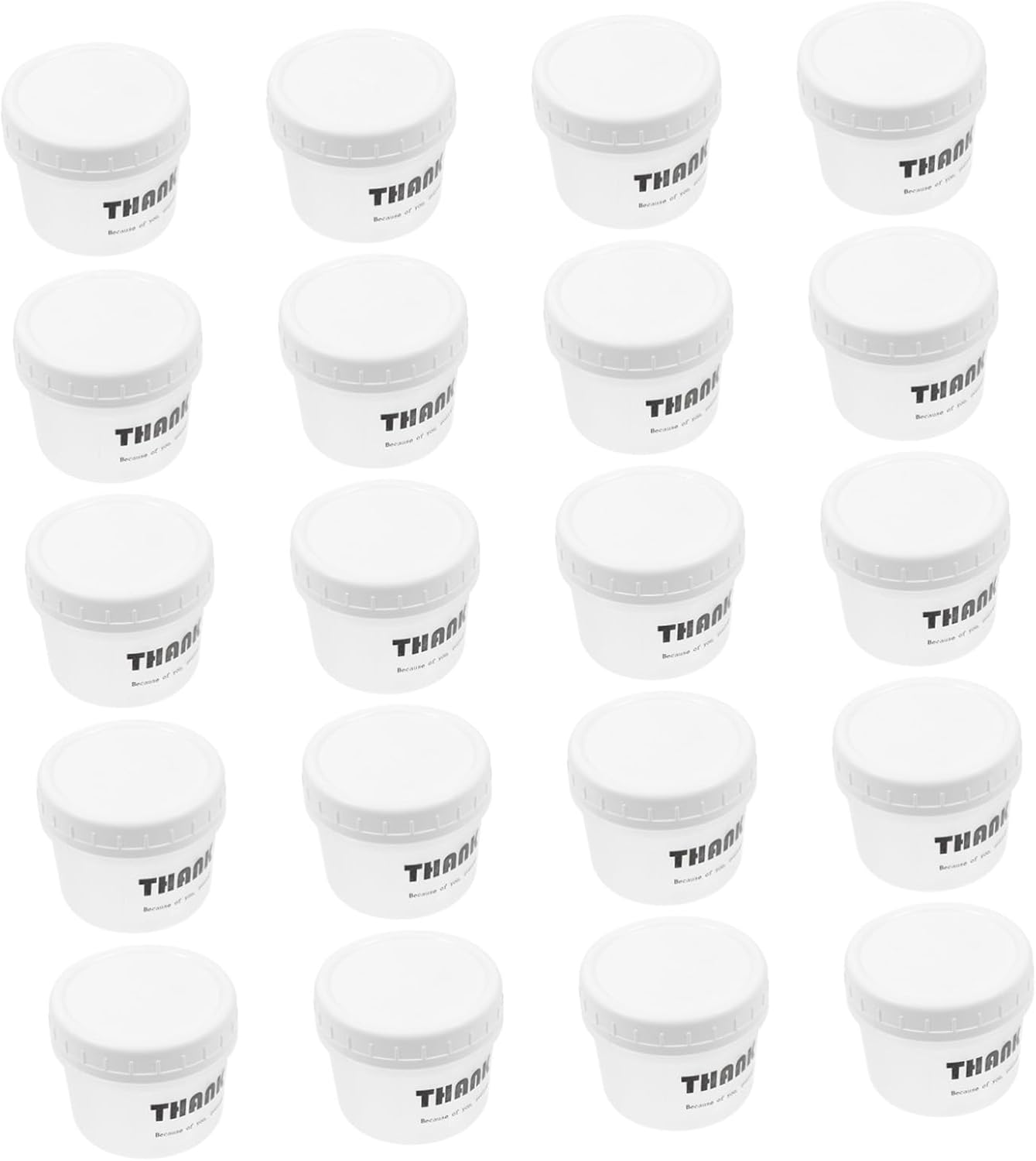 BESTonZON 20 Set Jelly Cup Dip Cups Clear Glass Pudding