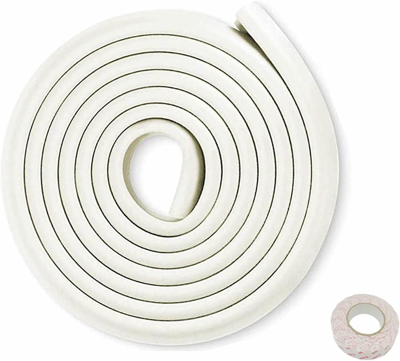 20M Protezione Bordi L-Forma Protezioni Antispigolo in Schiuma Sicurezza dei Vostri Bambini, Striscia Paraspigolo Spigolo, Extra Spesso Bordi Protezione, 4x5m, Off-Bianco KXD7000 Off-White