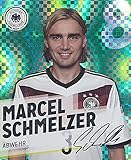 GLITZER KARTE / REWE DFB WM 2014 Marcel Schmelzer Nr. 8 / 34 Sammelkarte Sticker