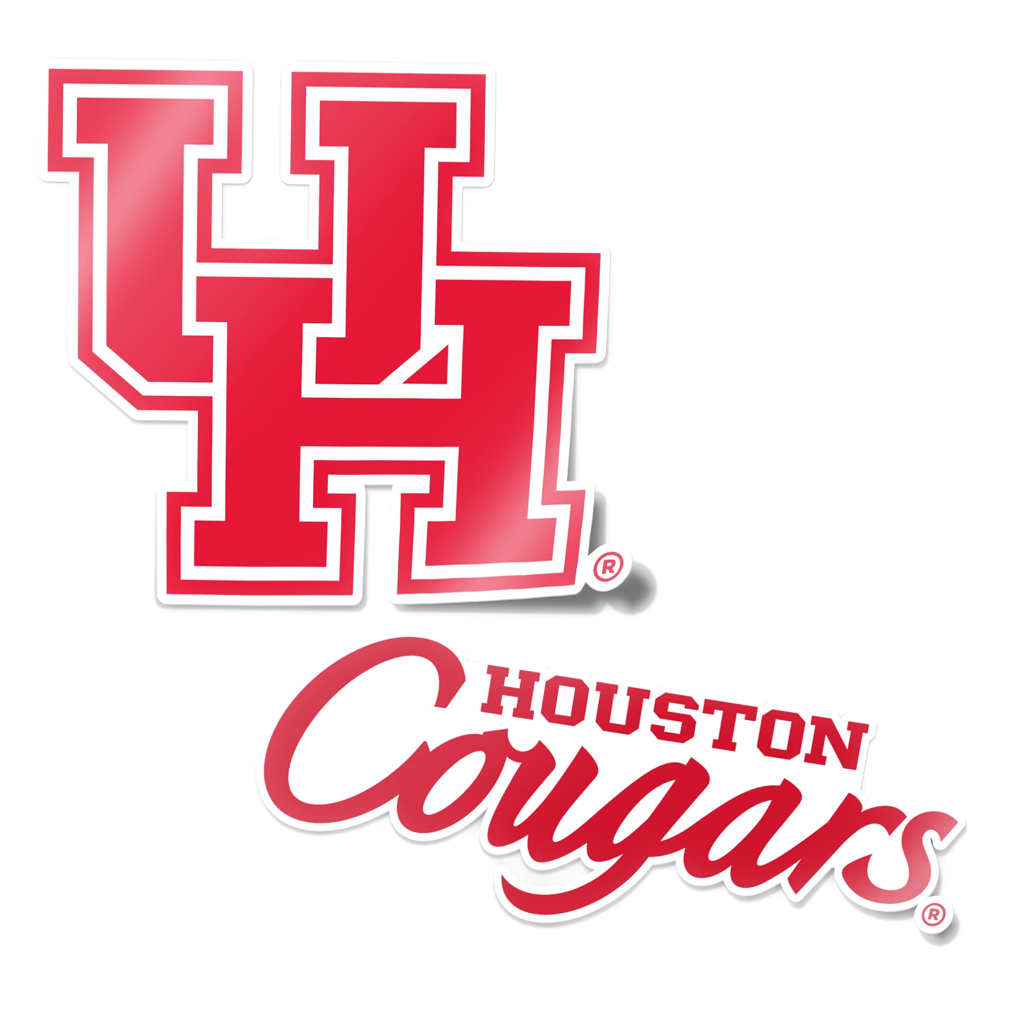 Calcomanía de vinilo Universidad de Houston NCAA juego de 4 pulgadas para coche y portátil