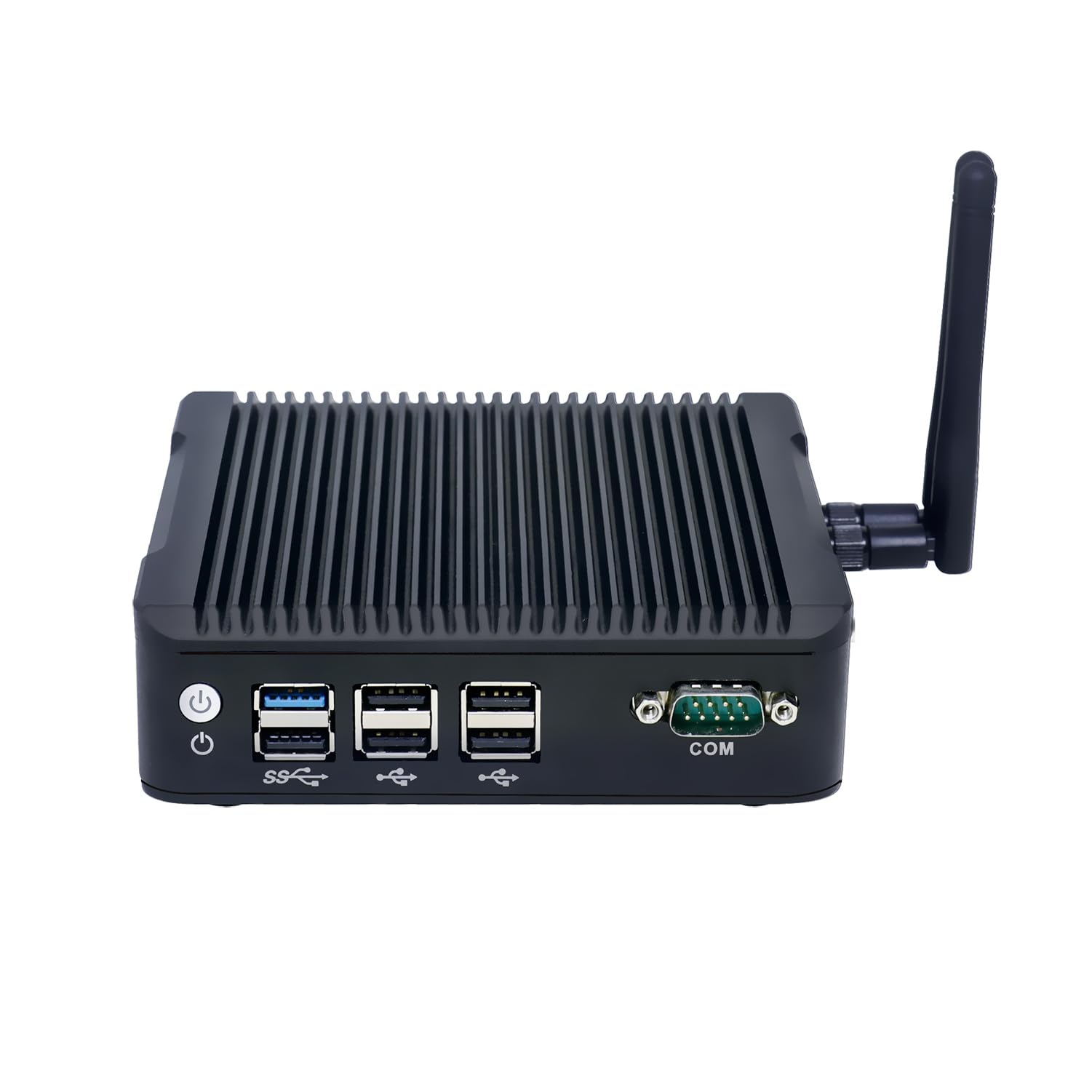 Fanless Mini PC, Industrial Computer, Windows 11 or Linux Ubuntu, Celeron J1900, BX07, COM, 2 x LAN, HDMI, VGA, Vesa Mount, WOL, PXE, Watchdog Supported, 0 RAM, 0 Storage, Barebone No System