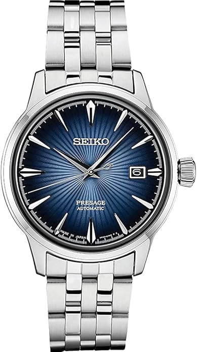 Seiko Automatic Watch for Men - Presage Collection - with Date Calendar - 50M Water Resistant